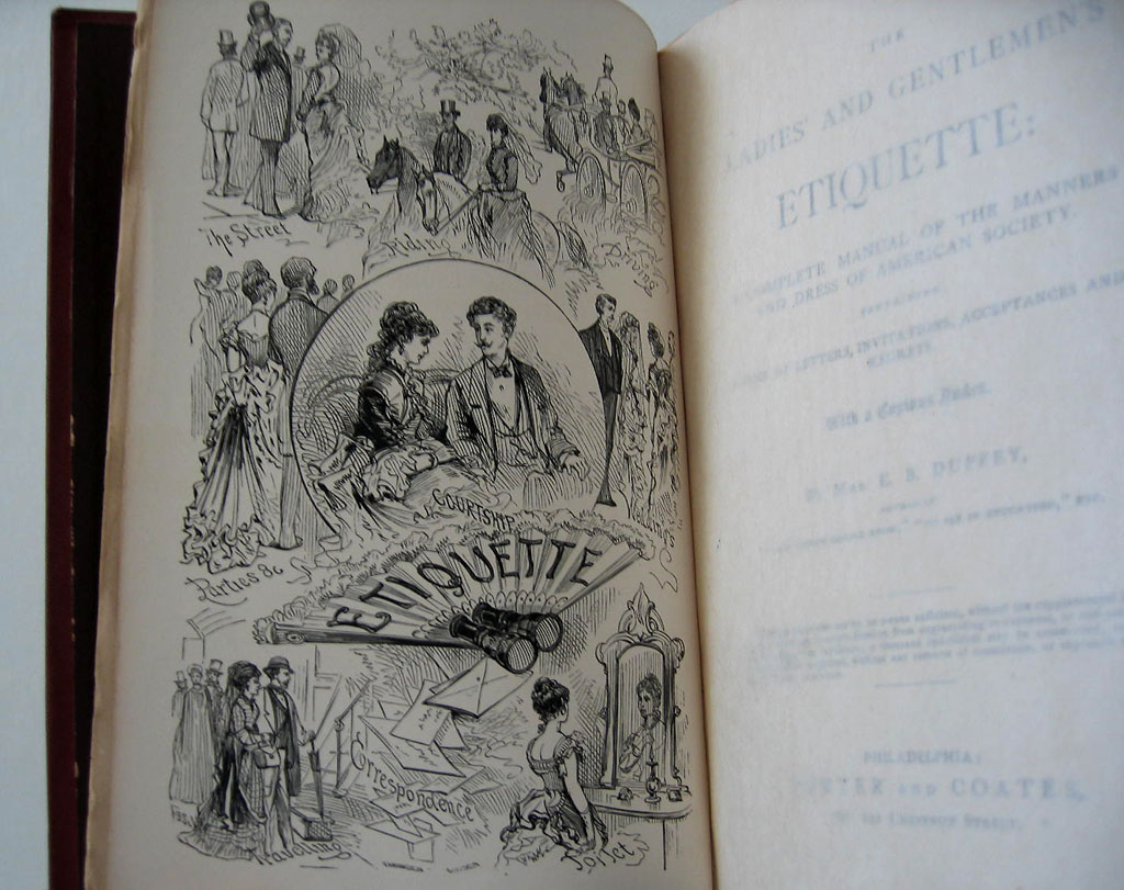 Duffey Ladies and Gentlemens Complete Etiquette Antique Victorian Book 2