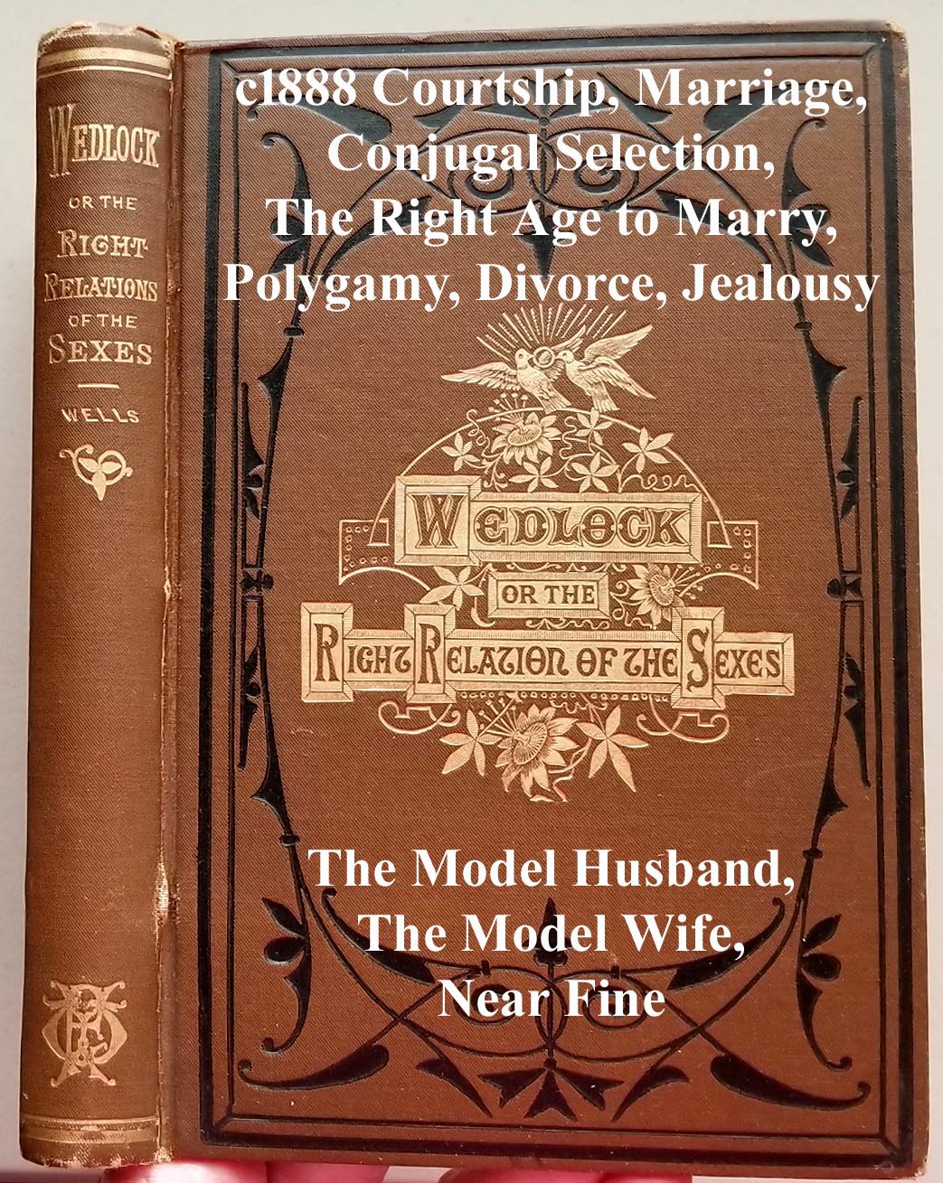 Wedlock Right Relations of the Sexes antique book 1