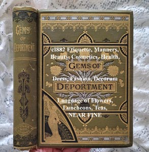 1882 Gems of Deportment antique book Rayne