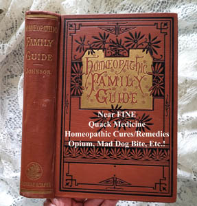 Homeopathic Family Guide Quack Medicine antique book