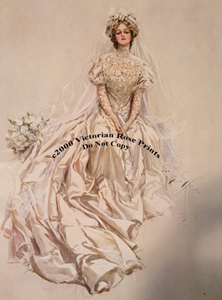 Harrison Fisher Victorian Bride print