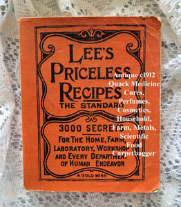 Lees Priceless Recipes antique book