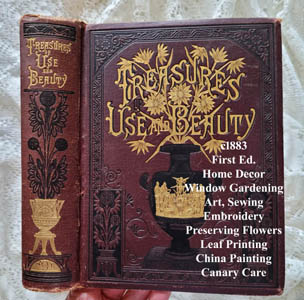 Treasures of use and beauty antique book