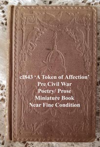 c1843 A token of affection antique book