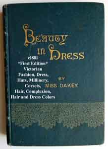 Beauty in Dress antique fashion book Oakey