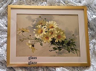 C Klein antique daisies flower print
