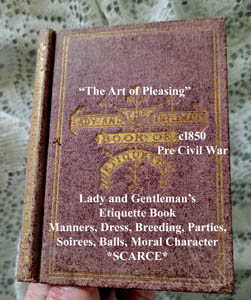 c1850 The Art of Pleasing antique book