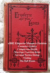 Hartley Ladies book etiquette manual politeness antique