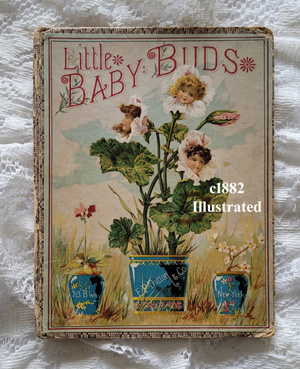 Little Baby Buds c1882 antique book child